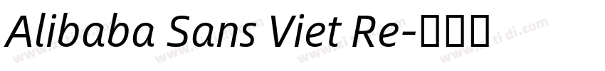 Alibaba Sans Viet Re字体转换